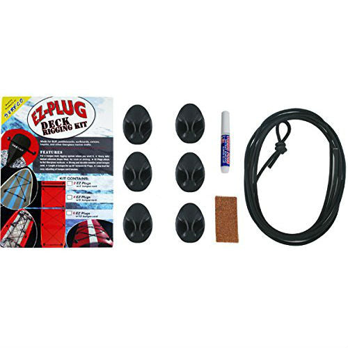 Surfco EZ-Plug Deck Rigging Kit Black 6pc
