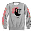 Primitive Bear Crew Fleece Mens Grey Heather