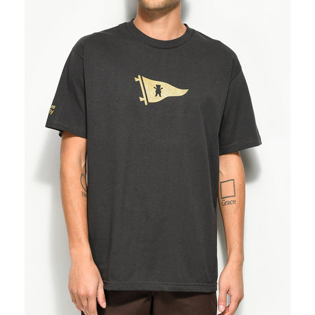 Primitive Bear Pennant Tshirt Mens Vintage Black S
