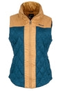 Marmot Abigal Vest Womens Denim Heather Tan