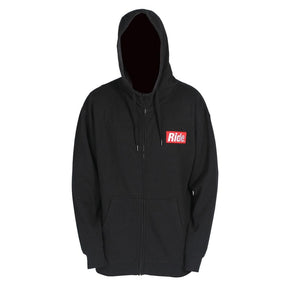 Ride Bar Zip Hoody Mens Black