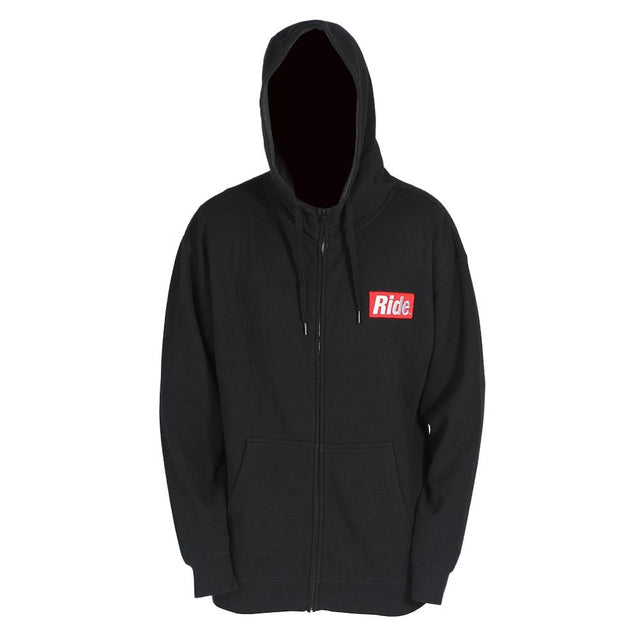 Ride Bar Zip Hoody Mens Black