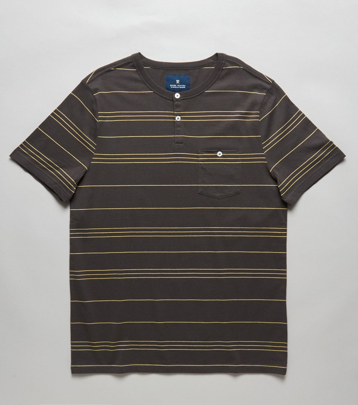 Roark Samogon Henley Mens Vintage Black S