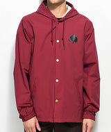 Thrasher New Oath Coach Jacket Burgandy Small