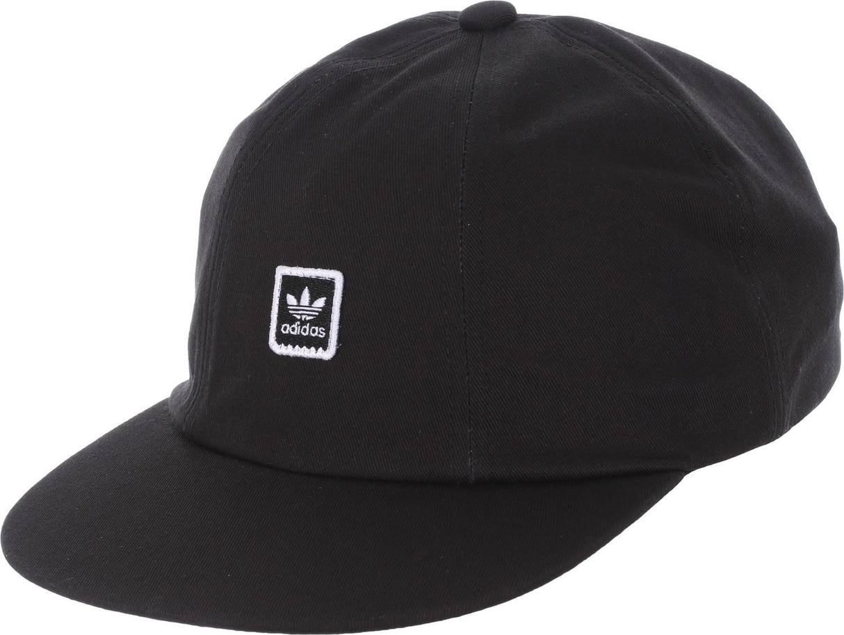 Adidas Mod 6 Panel Hat Black White Elastic Back