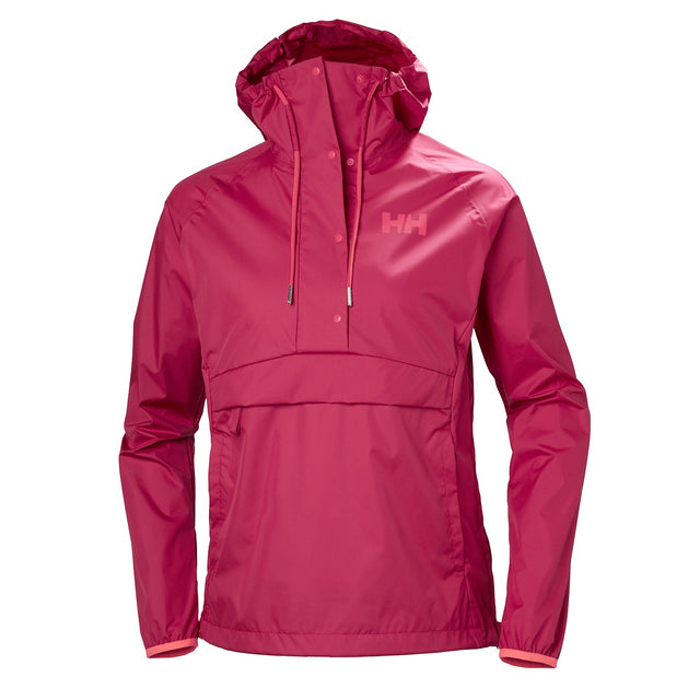 Helly Hansen Packable Anorak Jacket Womens Persian Red