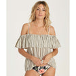 Billabong Summer Sunsets Top Womens Off White Black