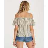 Billabong Summer Sunsets Top Womens Off White Black M