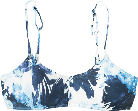 RVCA Paint Flower Bra Top Blue M