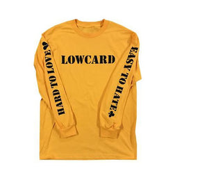 LowCard Songs of Love & Hate LongSleeve Shirt Yellow Gold
