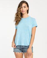 RVCA Suspension SS Tshrit Womens Lt Blue S