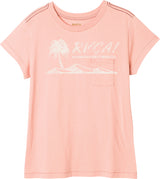 RVCA Deserted SS Tshirt Womens Pink XS