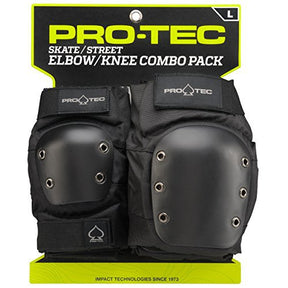 ProTec Street 2 Pack Elbow Knee Pads Set Black S