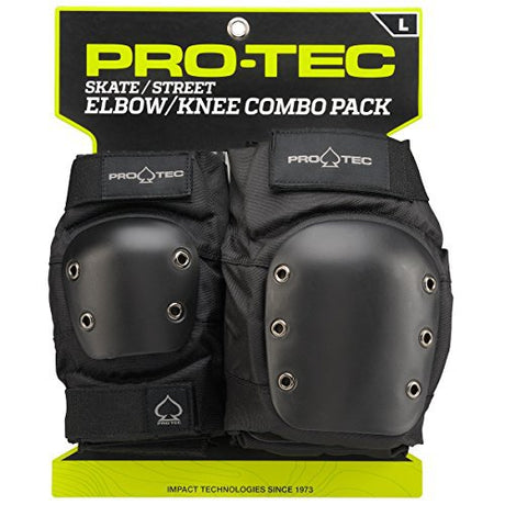 ProTec Street 2 Pack Elbow Knee Pads Set Black S