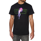 Thrasher Atlantic Drift SS Tshirt Black Pink Small