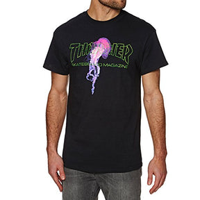 Thrasher Atlantic Drift SS Tshirt Black Pink