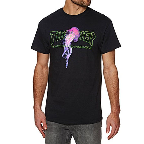 Thrasher Atlantic Drift SS Tshirt Black Pink