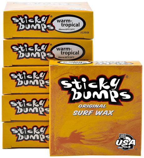 Sticky Bumps Original Surf Wax Warm Tropical 6 PACK