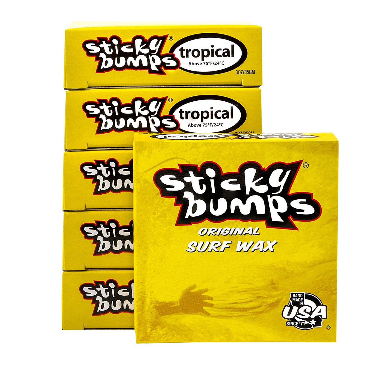Sticky Bumps Original Surf Wax Tropical 6 PACK