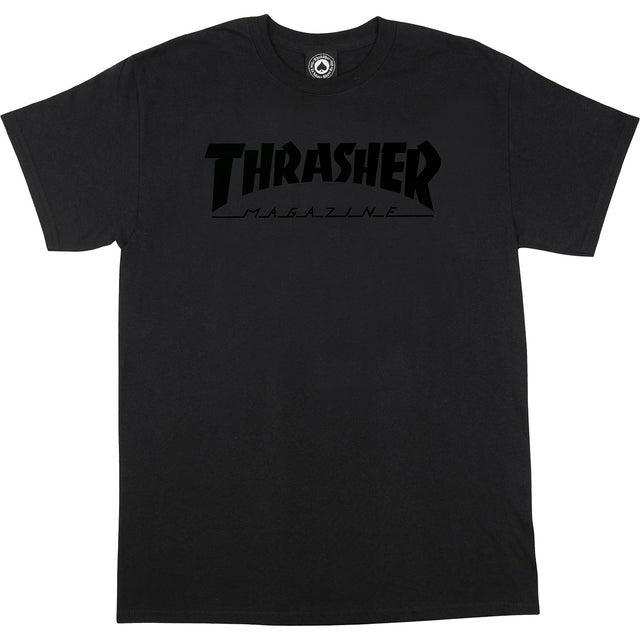 Thrasher Skate Mag SS Tshirt Black on Black