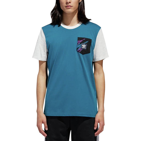 Adidas Tennis Jersey Pocket T Mens Teal Black S
