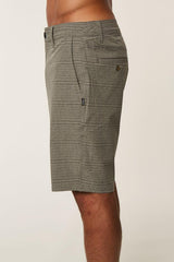 Oneill Locked Stripe Hybrid Shorts Mens Dark Khaki