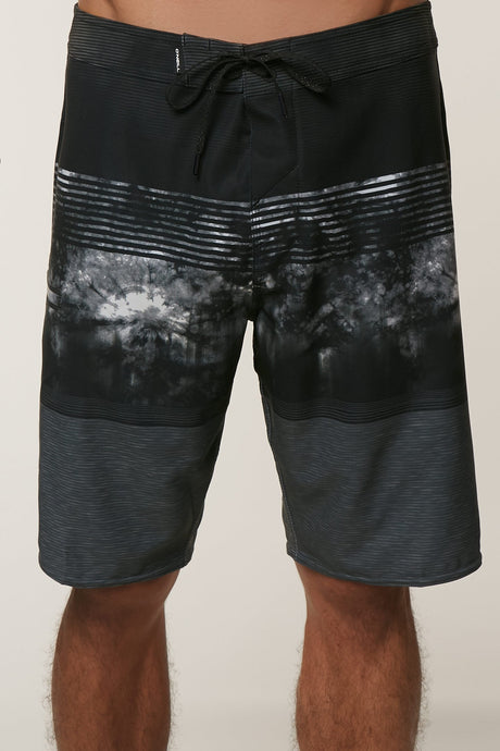 Oneill HyperFreak Trunks Mens Black White Grey 30