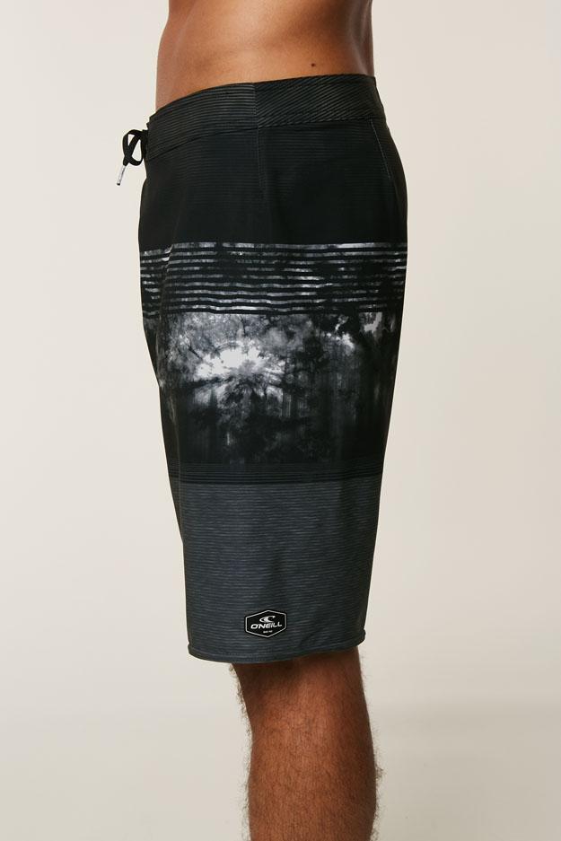 Oneill HyperFreak Trunks Mens Black White Grey 30