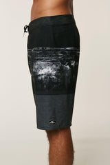 Oneill HyperFreak Trunks Mens Black White Grey 30