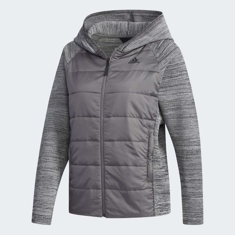 Adidas Outdoor Hybrid Hoody Womens Dark Grey Heather
