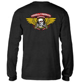 Powell Winged Ripper Longsleeve Tshirt Charcoal S
