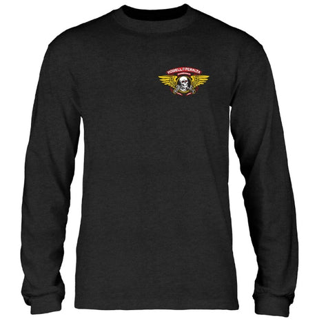 Powell Winged Ripper Longsleeve Tshirt Charcoal S