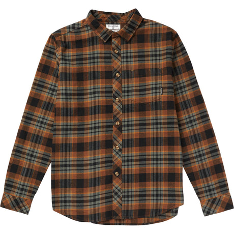 Billabong Coastline Flannel Mens Brown M