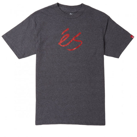 Es Mid Script Tech Tee Charcoal Heather