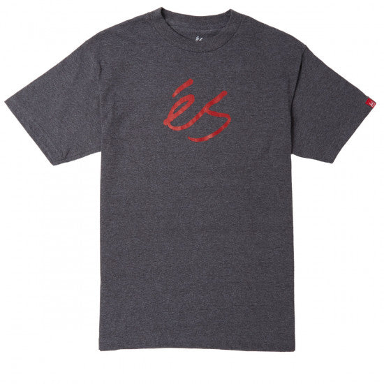 Es Mid Script Tech Tee Charcoal Heather
