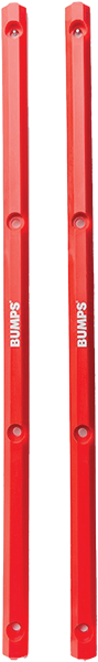 BUMPS PARKING BLOCKS BOARD RAILS RED