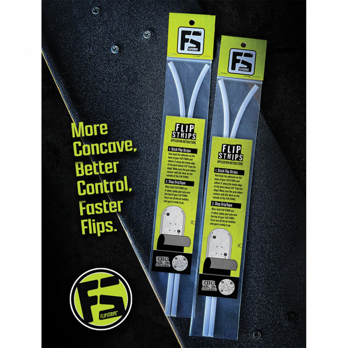 FLIP STRIPS SKATEBOARD CONCAVE ENHANCERS (1 Set)