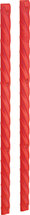 SLAPPY RED LINES BOARD RAILS 14" RED