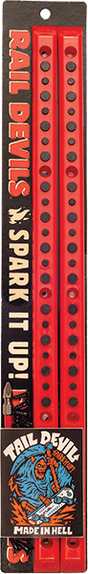 TAIL DEVIL SPARKING SKATEBOARD RAILS RED