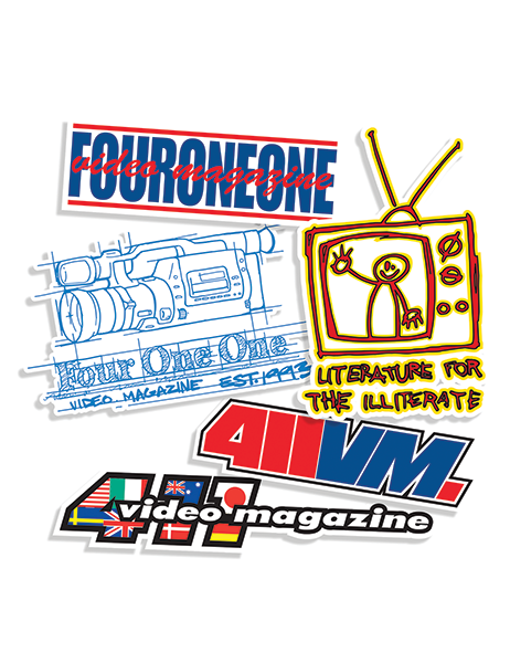 411VM LOGOS 5/PACK ASSORTED DECALS assorted