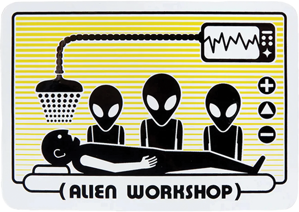 ALIEN WORKSHOP ABDUCTION DECAL ORANGE SINGLE