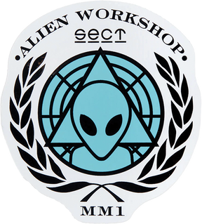 ALIEN WORKSHOP AWOL DECAL BLUE SINGLE