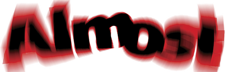 ALMOST BLUR STICKER (2 PACK)