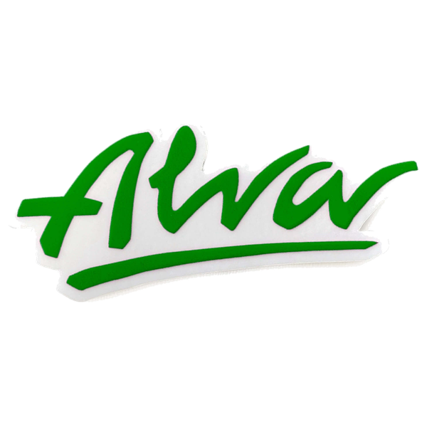 ALVA OG LOGO DECAL 1.5x4.5" GREEN