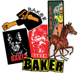 BAKER 10/PK ASST. BAD DAWG STICKERS