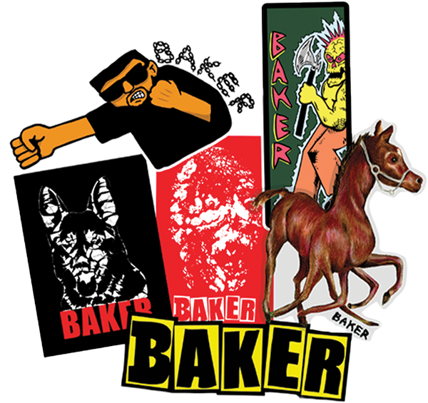 BAKER 10/PK ASST. BAD DAWG STICKERS