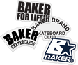 BAKER 12/PK ASST. CLUB STICKERS