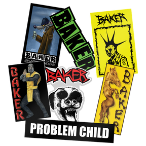 BAKER CRUD LIFE 14PK STICKERS ASST