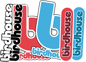 BIRDHOUSE 12/PK ASST LOGOS STICKERS