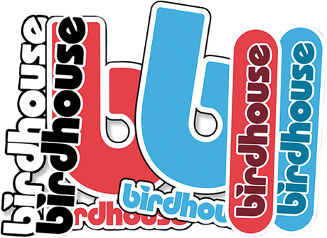 BIRDHOUSE 12/PK ASST LOGOS STICKERS